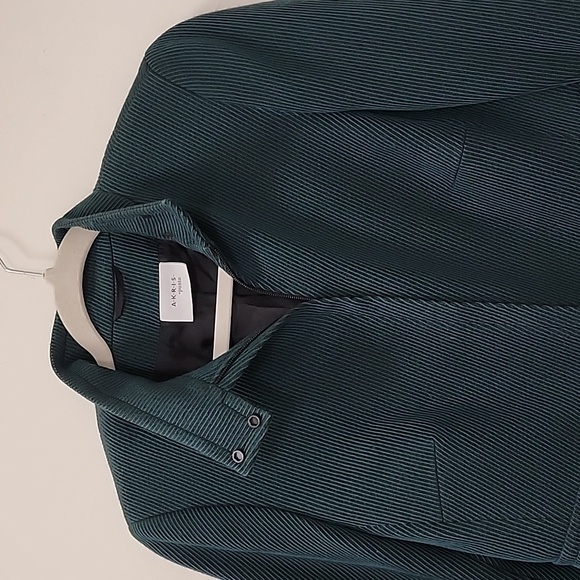 AKRIS Punto Green  100% Wool Full Zip Jacket Sz 42 US 10 - Picture 7 of 17